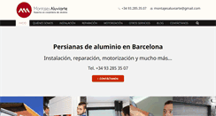 Desktop Screenshot of persianasdealuminioenbarcelona.com